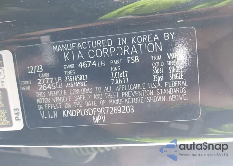 2024 Kia Sportage Lx from USA, damaged, VIN KNDPU3DF9R7269203